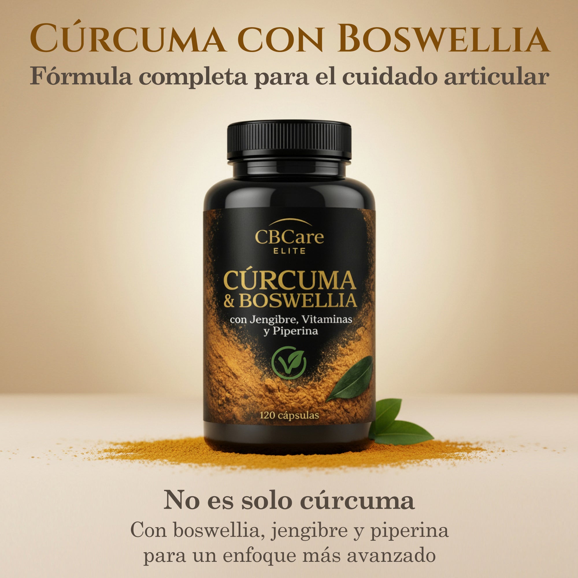 Curcuma + Boswellia CBCare Elite | Bienestar Articular | Antiinflamatorio | Alta Biodisponibilidad